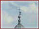 Particolare della cupola della torre dell'orologio e banderuola di San Liberale